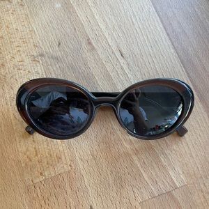 Warby Parker Renee oval sunglasses brown